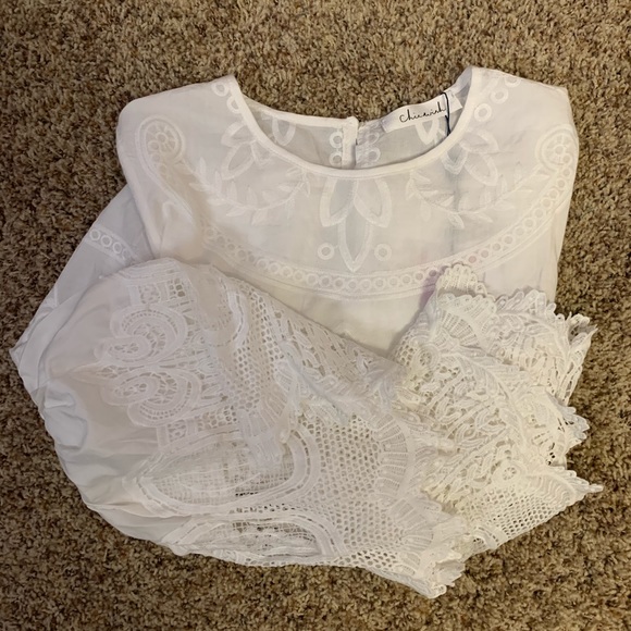 NWT Chicwish embroidered blouse - Picture 2 of 7